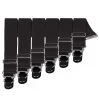 6 X Strapsenclips Aus Stahl, Schwarz