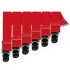 6 X Strapsenclips Aus Stahl, Rot