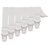 6 X Strapsenclips Aus Stahl, Weiß