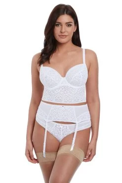 Freya - Soiree Lace Bralette Mit Bügel, Weiß -Corset Story AA5014