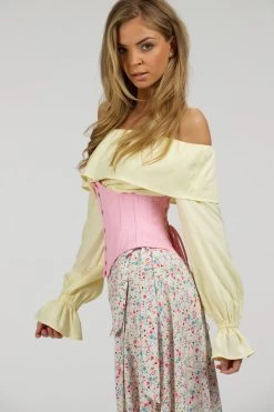 Pink Cotton Waspie Corset -Corset Story C2010 website 2