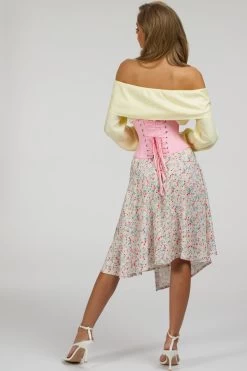 Pink Cotton Waspie Corset -Corset Story C2010 website 3