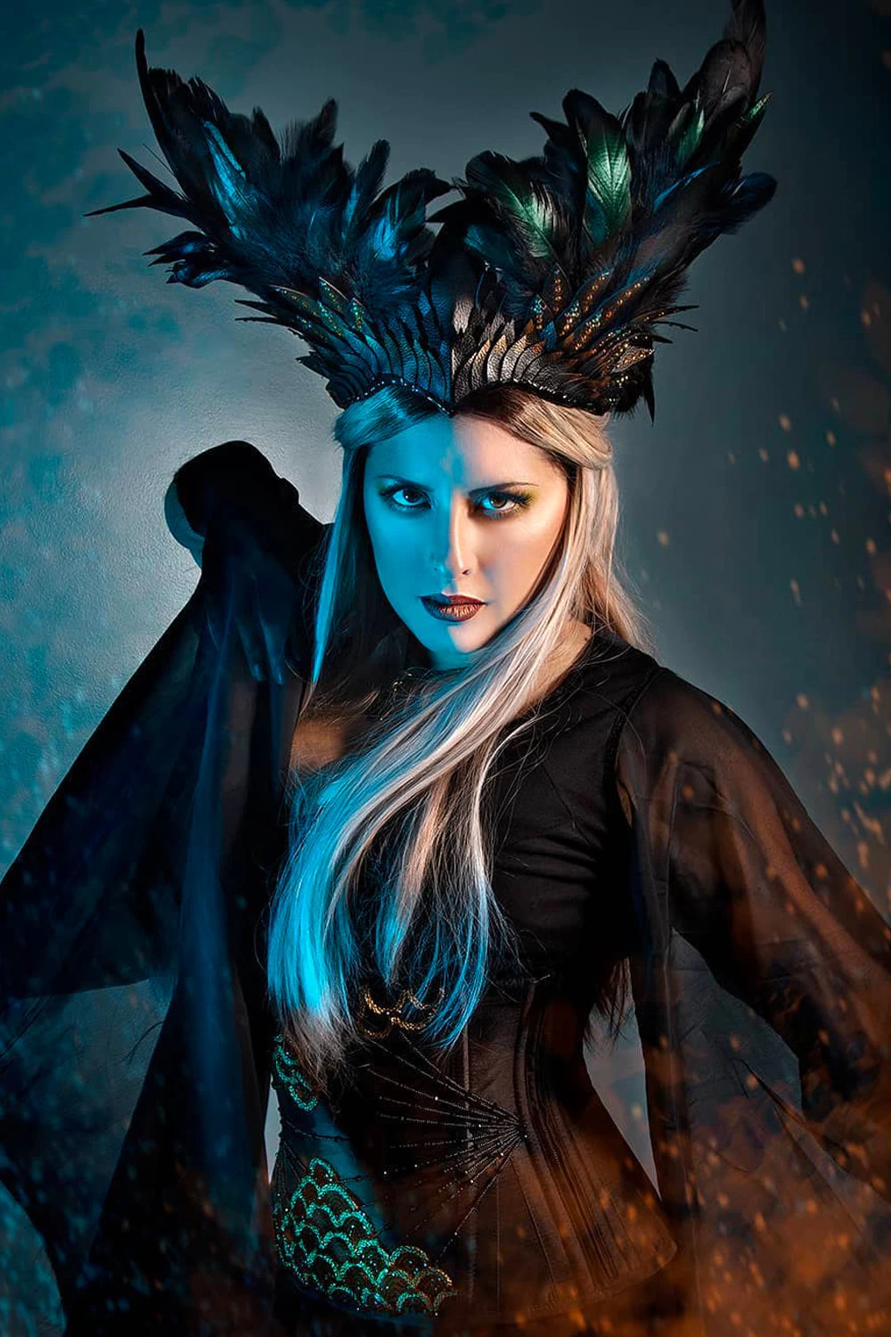 Couture-Unterbrust-Korsett Waspie, Verziert, Schwarz 5 Couture-Unterbrust-Korsett Waspie, Verziert, Schwarz – Bild 5