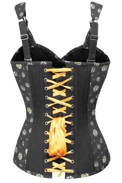 Vintage Gestyltes Gänseblümchen Überbrust Korsett -Corset Story FTS086 2