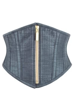 Dunkelgrauer Waspie Gürtel