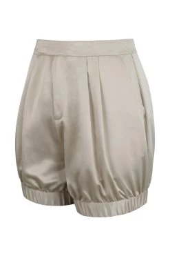Minnie Champagnerfarbene Shorts Aus Satin Im Bloomer-Stil, Mit Taschen -Corset Story LO 0563