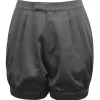 Minnie Schwarze Shorts Aus Satin Im Bloomer-Stil, Mit Taschen