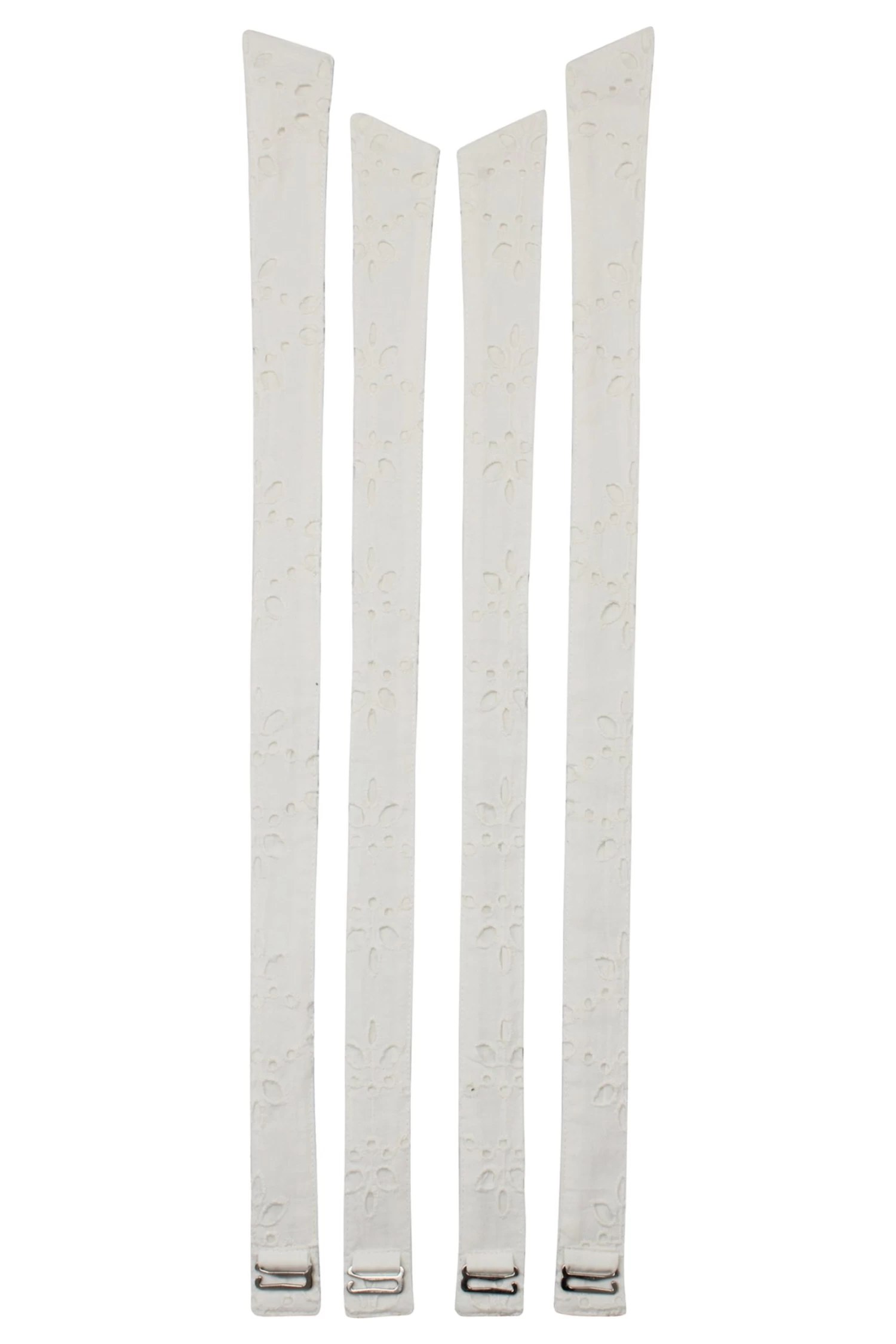 Dahlia Weiße Träger Aus Baumwolle Mit Lochstickerei 2 Dahlia Weiße Träger Aus Baumwolle Mit Lochstickerei – Bild 2