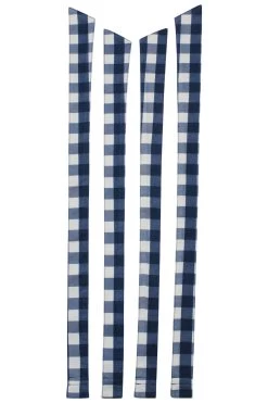 Dahlia Träger Aus Viskose Mit Blauem Vichykaromuster