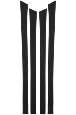 Dahlia Strap In Schwarz, Aus Baumwolle