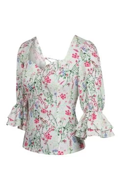 Liana – Ein Wiesengrünes Rückenfreies Top, Das Von Korsetts Inspiriert Ist. Aus Viskose. -Corset Story SC 0803