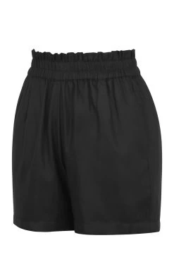 Calla – Schwarze „Paperbag“-Shorts Aus Elastischem Viskosestoff -Corset Story SC 1033