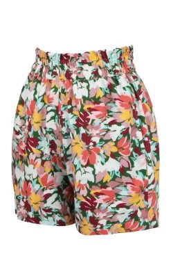 Calla – „Paperbag“-Shorts Mit „Floral Explosion“-Muster Aus Elastischem Viskosestoff -Corset Story SC 1043