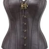 Braunes PVC Überbrust Korsett