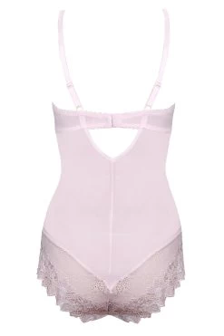 Lepel - Fiore Plunge Body Pale Pink -Corset Story fiorepink3