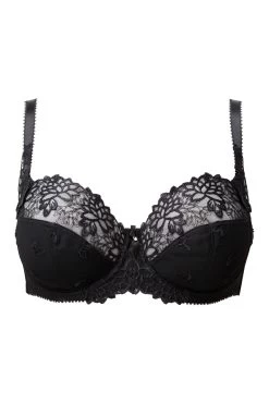 Charnos - Suzette Balconette Bra Black -Corset Story suzettebra2