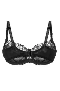 Charnos - Suzette Balconette Bra Black -Corset Story suzettebra3